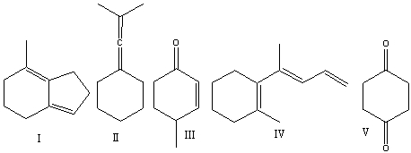 Classify the following compounds as having cumulated, conjugated or isolated double bonds?