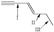 Rank the indicted C-C bonds in increasing order of bond length (shortest to longest)