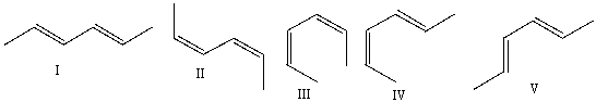 Which one of the following dienes will have the highest heat of hydrogenation?