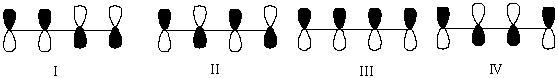 Which one of the following represents the highest energy \pi -antibonding molecular orbital of 1,3-butadiene?