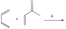 Predict the product for the following Diels-Alder reaction.