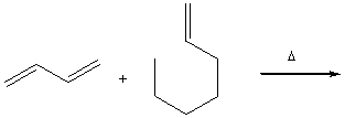 Predict the major product for the following Diels-Alder reaction.