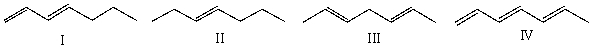  Which of the following compounds has the longest  \lambda <sub>max</sub>?   