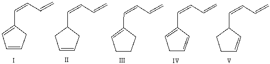  Which of the following compounds has the longest  \lambda <sub>max</sub>?   