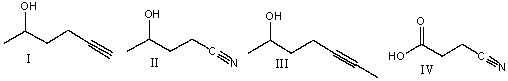 <strong>Which one of the following compounds is consistent with the following IR spectrum? SDBS: National Institute of Advanced Industrial Science and Technology </strong> A) I B) II C) III D) IV E) V