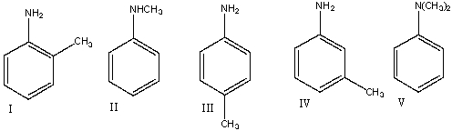 <strong>Which one of the following compounds is consistent with the following IR spectrum? SDBS: National Institute of Advanced Industrial Science and Technology </strong> A) I B) II C) III D) IV E) V
