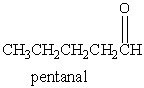 Which of the following is expected to be the base peak in the mass spectrum of pentanal?