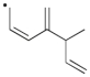 Use correct arrow formalism to draw all of the reasonable resonance structures for the radical shown below.