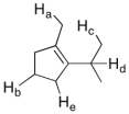 Which of the labeled C-H bonds is the weakest?  