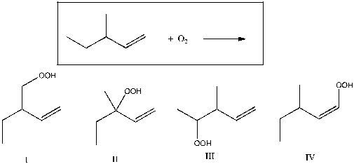 Which of the following is expected to be a major product for the reaction shown below?