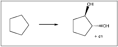 Propose an efficient sequence of reactions to accomplish the following transformation.