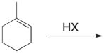 <strong>Which of the structures shown depicts the most stable carbocation intermediate formed in the hydrohalogenation reaction shown? </strong> A) I B) II C) III D) IV E) V