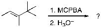 For the reaction sequence below, identify the expected major products.