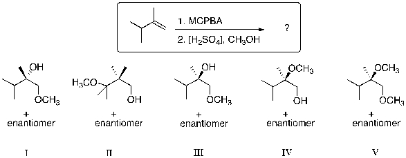 What is the major product for the following reaction sequence?