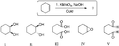 Identify the expected major organic product resulting from the following reaction sequence.