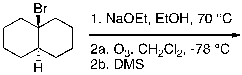 What is the expected major product of the following reaction sequence?