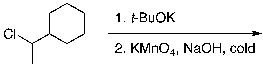 What is the expected major product of the following reaction sequence?
