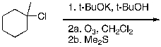 What is the expected major product of the following reaction sequence?