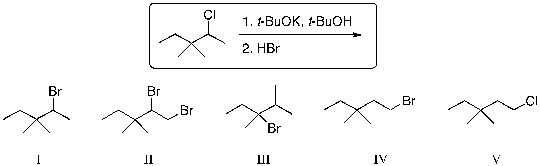 What is the expected major product of the following reaction sequence?
