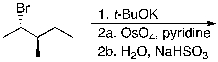 For the following reaction sequence, which molecule is expected as the major product? A) B) C) D) E)