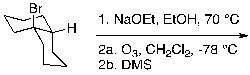 What is the expected major product of the following reaction sequence?