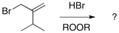 How many distinct signals would appear in the (proton-decoupled) <sup>13</sup>C NMR spectrum for the product of the following reaction?