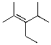 <strong>Which of the following is the IUPAC name for the following compound? </strong> A) 2-ethyl-1,1,3-trimethylbutene B) 3-ethyl-2,4-dimethyl-2-pentene C) 2,4-dimethylhexene D) 4-ethyl-1,3-dimethyl-3-pentene