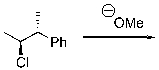 What is the product of the following elimination?