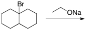 Draw the mechanism and product for the following elimination.  