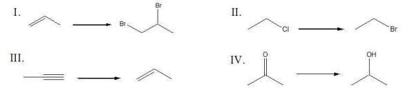 Which of the following is a substitution reaction?  