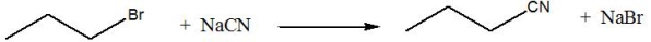Which of the following is the rate equation for the following S<sub>N</sub>2 reaction?