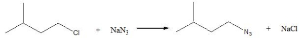 Consider the following S<sub>N</sub>2 reaction, Assuming no other changes, what is the effect on the rate, if the concentration of 1-chloro-3-methylbutane is doubled?