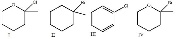 Which of the following compounds will undergo the fastest S<sub>N</sub>1 reaction?
