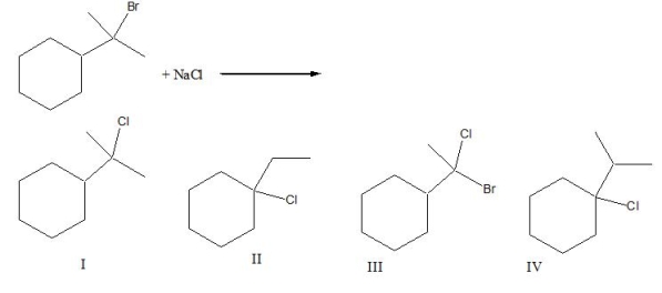 Predict the product for the following S<sub>N</sub>1 reaction.  