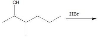 Predict the major product for the following reaction and provide a curved arrow mechanism for the formation of the product.