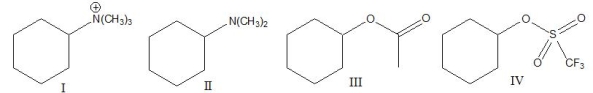 Which of the following compounds has the best leaving group?