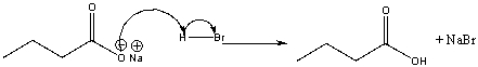For the following reaction mechanism, identify the error, if any and describe the modification necessary by drawing the correct mechanism.