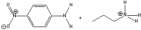 For the following reaction identify the acid and the base and predict the products. Draw the curved arrow mechanism for the formation of products and predict the direction of the equilibrium.