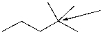 <strong>How many H atoms are connected to the indicated carbon atom? </strong> A) one B) two C) three D) four E) none