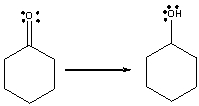 <strong>For the following transformation how many H atoms are added or lost? </strong> A) Added one B) Added two C) Lost one D) Lost two E) No change