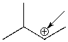 <strong>How many hydrogen atoms are connected to the indicated carbon atom? </strong> A) one B) two C) three D) four E) none