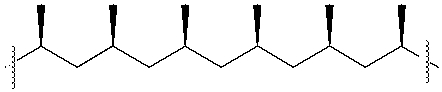 <strong>Which of the following best describes the polymer shown below? </strong> A)atactic B)isotactic C)syndiotactic D)antidiotactic E)none of these