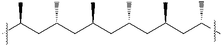 <strong>Which of the following best describes the polymer shown below? </strong> A)atactic B)isotactic C)syndiotactic D)antidiotactic E)none of these