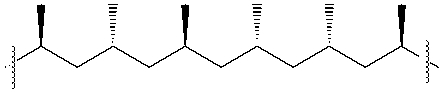Which of the following best describes the polymer shown below?