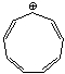 Using a Frost circle,draw the molecular orbital energy diagram for the cyclononatetraenyl cation and predict if it is aromatic.