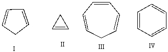 <strong>Which one of the following compounds is most acidic? </strong> A)I B)II C)III D)IV E)none of these