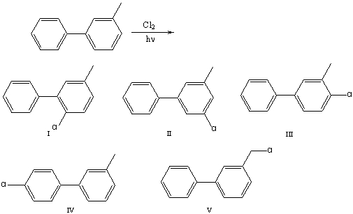 <strong>Provide the structure of the major product(s)for the following reaction. </strong> A)I B)II C)III D)IV E)V