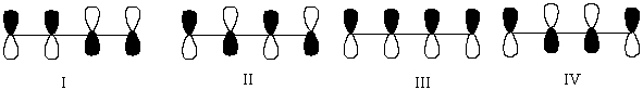 Which one of the following represents the highest energy \pi -antibonding molecular orbital of 1,3-butadiene?