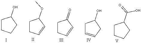 Which of the following compounds will show a broad absorption around 3300 cm<sup>-1</sup> and at 1650 cm<sup>-1</sup>?