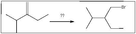 <strong>Provide the reagent(s)required to complete the following transformation: </strong> A)HBr B)Br<sub>2</sub>/h \nu C)Br<sub>2</sub>/ROOR D)HBr/ROOR E)h \nu /NBS